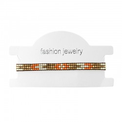 Bracelet with Miyuki Crystal Beads 6mm