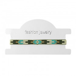 Bracelet with Miyuki Crystal Beads 6mm