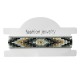 Bracelet with Miyuki Crystal Beads 12mm