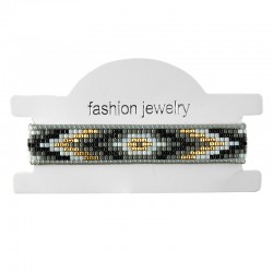 Bracelet with Miyuki Crystal Beads 12mm