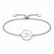 Bracelet en Argent avec Vague et Fermoir Réglable