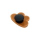 Shoe & Bag Charm Brown Face Smile 27x18mm