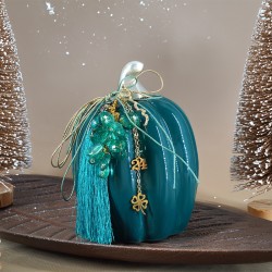 Ceramic Decorative Pumpkin ~100x150mm