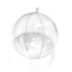  Sfera Decorativa Apribile in Poliestere 100mm (2pz/set)