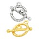 Μεταλλικό Κούμπωμα Τ Στρογγυλό 13mm Μπάρα 19x2mm (2τμχ/Σετ)