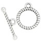 Μεταλλικό Κούμπωμα Τ Στρογγυλό 13mm Μπάρα 19x2mm (2τμχ/Σετ)