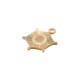 Enameled Zamak Charm Cobweb 15.9x20mm