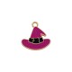 Enameled Zamak Charm Which Hat 17x16.9mm