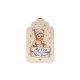Wooden Pendant Tag "My First New Year" 60x38mm/3mm Ø2.5mm