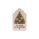 Wooden Pendant Tag "Our Family" 60x38mm/3mm Ø2.5mm