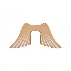 Ξύλινο Μοτίφ Φτερά Αγγέλου 90x44mm/3mm