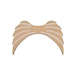 Ξύλινο Μοτίφ Φτερά Αγγέλου 90x60mm/3mm