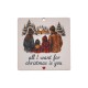 Ξύλινο Μοτίφ "All i want for christmas is" 70mm/3mm Ø2.8mm