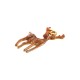 Enameled Stainless Steel 304 Pendant Deer 19x29mm