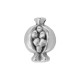 Zamak Pendant Pomegranate 15x21mm/11mm