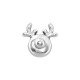 Zamak Slider Reindeer Head 14mm/7mm Ø1.7mm