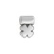 Μεταλλικό Ζάμακ Χυτό Μοτίφ Τριφύλλι 6x8mm/3mm Ø1.7mm
