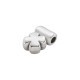 Μεταλλικό Ζάμακ Χυτό Μοτίφ Τριφύλλι 6x8mm/3mm Ø1.7mm