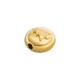 Zamak Bead Round with Christmas Tree 9mm Ø1.7mm