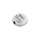Zamak Bead Round with Present 9mm Ø1.7mm