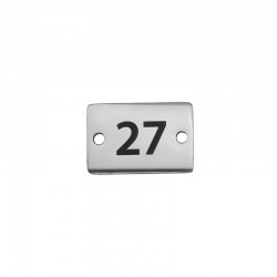 Ανοξείδωτο Ατσάλι 304 Στοιχείο Γούρι 27 10x15mm/1.2mm Ø1.4mm
