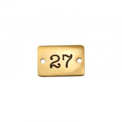 Ανοξείδωτο Ατσάλι 304 Στοιχείο Γούρι 27 10x15mm/1.2mm Ø1.4mm