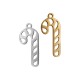 Stainless Steel 304 Pendant Candy 10x22mm Ø1.5mm