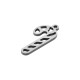 Stainless Steel 304 Pendant Candy 10x22mm Ø1.5mm