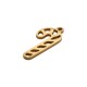 Stainless Steel 304 Pendant Candy 10x22mm Ø1.5mm