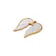 Enameled Stainless Steel 304 Pendant Angel Wings 23mm