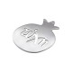 Ανοξείδωτο Ατσάλι 304 Μοτίφ Ρόδι "Τύχη" 67x80mm Ø3mm