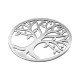 Stainless Steel 304 Pendant with Tree of Life 70mm Ø4x3.5mm
