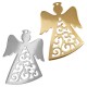  Stainless Steel Pendant Angel 68x90mm Ø3mm