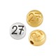 Zamak Lucky Bead Round "27" 7mm/5mm Ø1.7mm