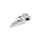  Zamak Lucky Charm Thunder "27" 7x14mm/4mm Ø1.7mm