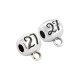 Zamak Lucky Charm "27" with Hoop 8mm/8mm Ø3.2mm