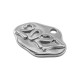 Zamak Lucky Charm "2027" 17x12mm/2mm Ø1.7mm