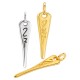 Zamak Lucky Pendant Bar "27" 8x30mm/2mm Ø2.2mm