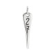 Μεταλλικό Ζάμακ Χυτό Μοτίφ Μπάρα "27" 8x30mm/2mm Ø2.2mm