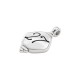 Zamak Charm Rhombus "27" 14x19mm/5mm Ø2.3mm