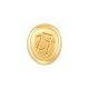 Zamak Lucky Bead Oval "27" 16x18mm/7mm Ø2.3mm