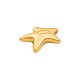 Zamak Lucky Pendant Star "27" 21x25mm/6mm Ø2.3mm