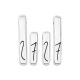Μεταλλικό Ζάμακ Μοτίφ Μπάρες "2+7" 5x31mm & 5x20mm Ø2.3mm