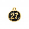 24K Gold Plated/ 0.12µm/ Black Gliiter