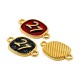 Μεταλλικό Ζάμακ 27 με Σμάλτο για Μακραμέ 12x11mm/2mm Ø1.7mm