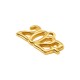 Zamak Lucky Charm "2027" 18x7mm/2mm Ø1.7mm