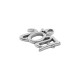 Μεταλλικό Ζάμακ Μοτίφ "2027" με Κορώνα 21x18mm/2mm Ø2.2mm