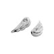 Zamak Lucky Slider Angel Wings "2+7" 17x26mm Ø3.2mm