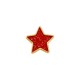 Enameled Zamak Slider Star 10mm/2mm Ø1.7mm