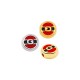 Enameled Zamak Bead Round Santa's Belt 11/5mm Ø2.4mm